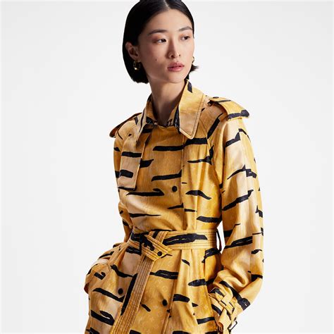 louis vuitton tiger print|Tiger Print Trench Coat .